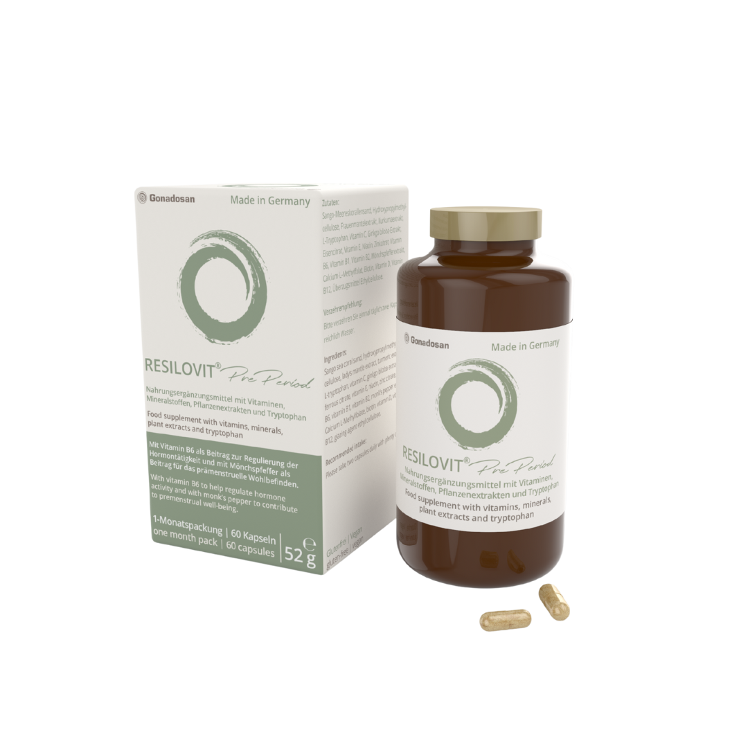 Packung Resilovit Pill Nahrungsergänzungsmittel mit 28 Kapseln für 28 Tage